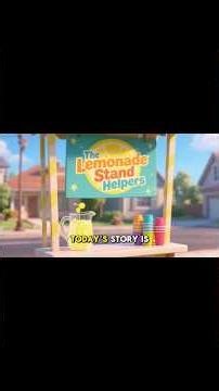 The Lemonade Stand🍋✨|Part 1 #bedtimestories #disney #trending#finance #fun #reading #shorts #viral