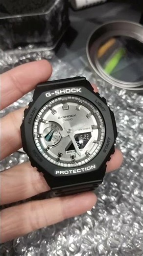 G-Shock Black x Silver GA-2100 #gshock #ga2100