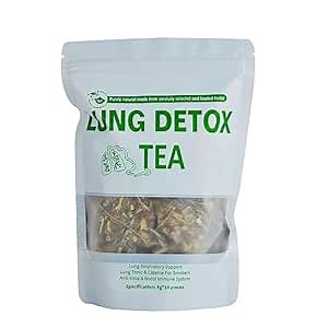 Aromlife Lung Detox Tea, Mullein Tea Bags for Lungs for Smokers Lung Detox & Cleanse, Herbal Tea Bags, Flos Lonicerae, Radix Ginseng, Lung Congestion Relief, 10 Individual Tea Bags