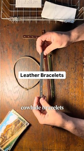 Single Strap Leather Bracelets – Custom Length