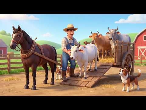 Old MacDonald Had a Farm 🐄🐓 | Kids Learn Animals & Farm Life