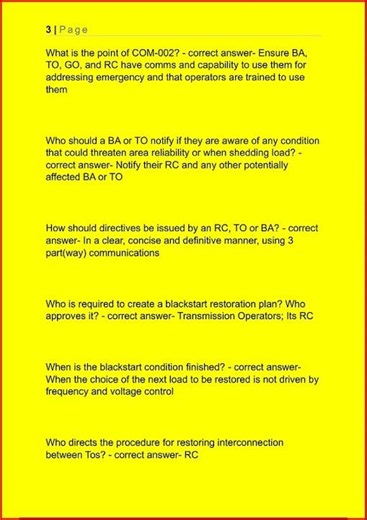 Nerc Test Updated Actual Exam With Correct Solutions1090 video