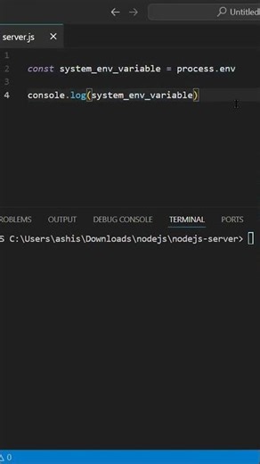 NodeJS Me Ye Hidden Trick 😱 process.env Ka Magic!