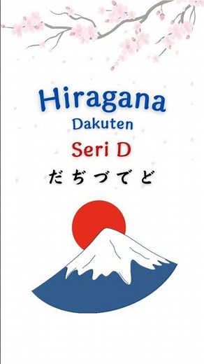 Belajar Bahasa Jepang 🇯🇵 | Hiragana Dakuten – Seri D #belajarbahasajepang