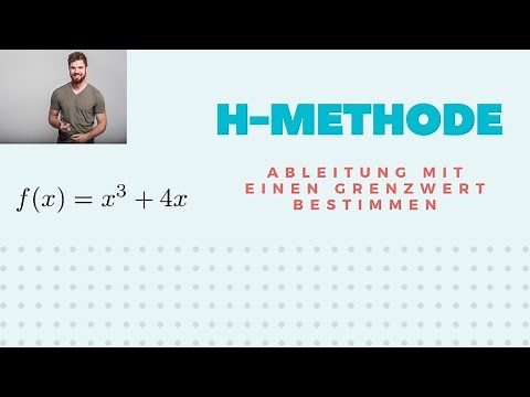 h Method | Determine derivative with a limit (differential quotient) + Example f(x)=x^3+4x