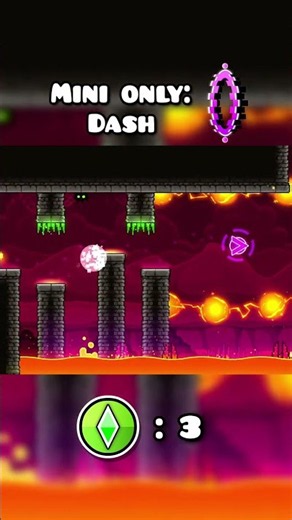 How Many Attempts for Mini to Pass Dash Beginning #geometrydash