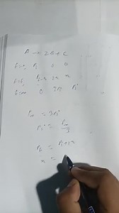 For a first order homogeneous gaseous reaction, A \longrightarr... | Filo