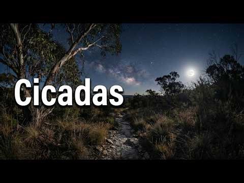 [NO ADS] Summer Night in Australia 🌿 Cicadas & Gentle Wind • Deep Sleep Ambience (12H)