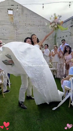 The Bride has full Disney Princess energy 👑💍 #WeddingMagic #disneyprincess #animallovers