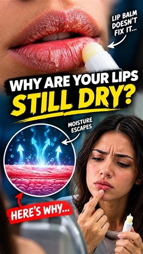 Why Are Your Lips Still Dry After Using Lip Balm? 😳 #BodyFacts #HumanBody #ScienceFacts