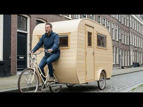 This Bicycle Camper is a Moving Tiny House 😱🚲 | You Won’t Believe This Smart Design!