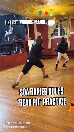 🐻 SCA Rapier Rules “Bear Pit” Practice | #historicalfencer #rapier #swordfighting #boston