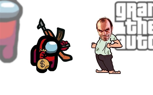 【Among Us】又来搞事了～ 小红VS GTA侠盗猎车手!