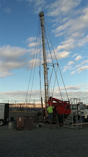 Life on a cable tool rig drill site...