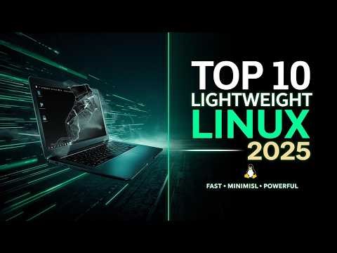 Top 10 Lightweight Linux Distros 2025 🚀 Fastest Minimal Linux OS for Old PCs & Low RAM