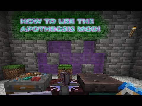 How to use the Apotheosis mod in Minecraft tutorial!