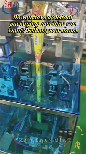 Continuous bag sachet packaging machine