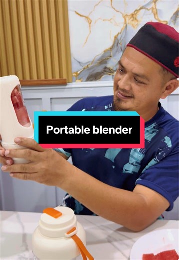 Minum jus fresh dgn portable blender #chopper#blender#portableblender#grinder#blenderbuah