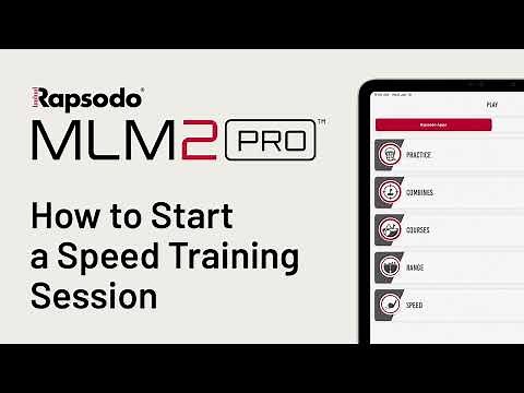 Rapsodo MLM2PRO: Starting a R-Speed Session