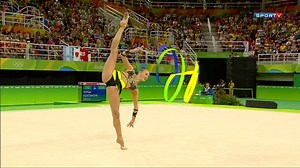 Ucraniana Ganna Rizatdinova ganha bronze na ginástica rítmica