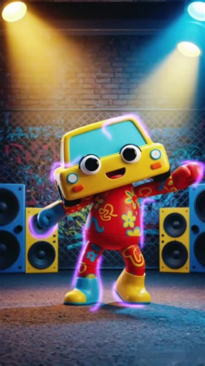 DANCING CAR KIDS - The Car is joyfully Dancing to the song WHEEL ON THE BUS #wheelsonthebus #learningenglish #kids