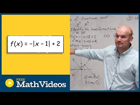 Identify the transformations domain and range, absolute value function