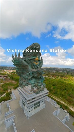 4K Cinematic of Garuda Wisnu Kencana Statue In Bali, Indonesia.