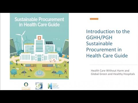 GGHH Webinar | Launch of the Sustainable Procurement in Health Care Guide