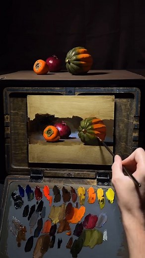 21K views · 692 reactions | This mesmerizing still-life oil painting...