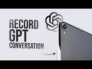 How to Record ChatGPT Voice Conversation on iPad Screen Recording (explained)