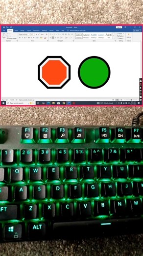 MS Word Shortcut for 🔴🟢 Symbols
