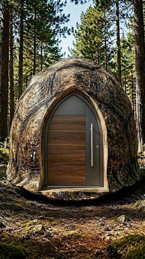 😱 I Made A Shelter Inside A Turtle Shell #shorts
