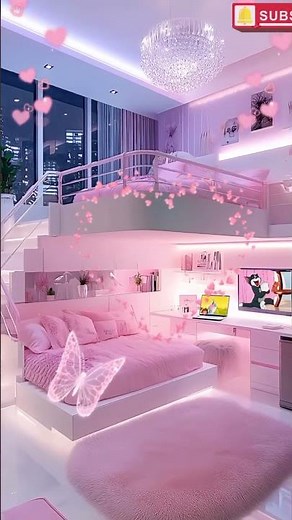 Dreamy Pink Bedroom Design for Small Spaces | Aesthetic Loft Tour