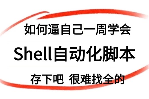 【Shell自动化脚本】从入门到精通教程 2024最细自学Linux运维教程！运维技术猛涨！！（编程/自动化运维/参数变量）