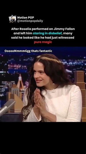 jimmy fallon looked like he could not believe what rosalía just did #rosalia