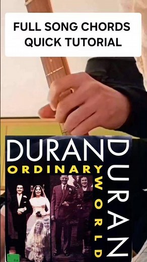 Duran Duran - Ordinary World quick tutorial #90s #song #chords #guitartutorial #ytshorts #shorts