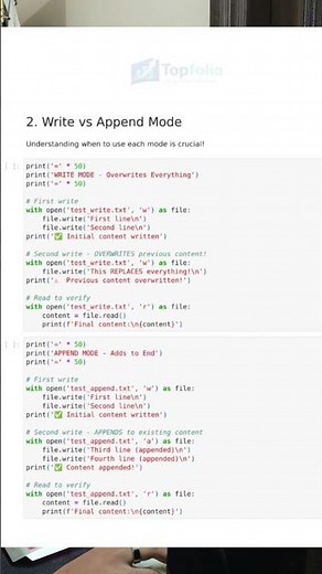 Link in desc. Master Python output file handling. #data #coding #pythonlearning #learnpython