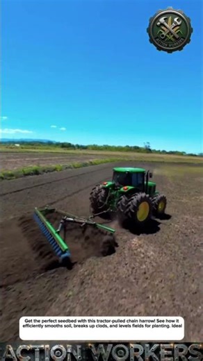 Soil Smoothing Secrets: Using a Chain Harrow for Top Results #agritech