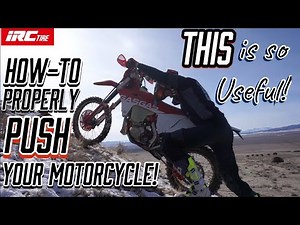 This is so USEFUL! How to Properly Push Your Motorcycle!