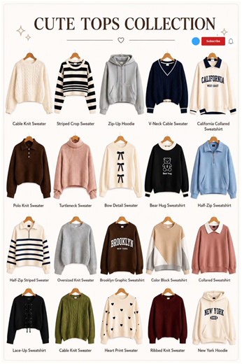 20 Cute Tops Collection Ideas 💖 | Trendy Sweaters, Hoodies✨ | Ammu Fashion Finds | #shorts #ytshorts