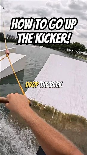 How To Go Up A Kicker On A Wakeboard!