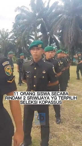 184K views · 2.3K reactions | 11 orang siswa terbaik terpilih seleksi prajurit kopassus,selanjutnya akan menempuh pendidikan komando #kopassus #baretmerah #infanteri #reels #tniad #fyp | Jho Per | Facebook