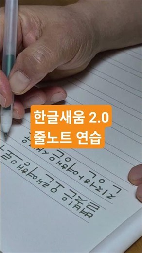 한글새움 프로2.0 연습#한글새움