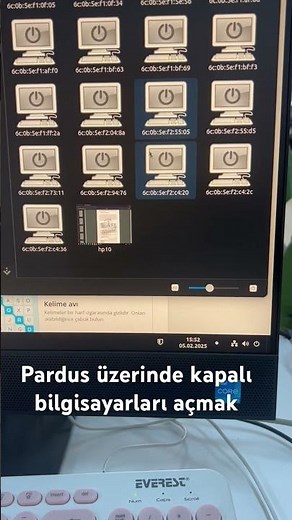 Pardus üzerinde ePoptes ile kapalı bilgisayarları açmak ☺️#pardus #sınıfyönetimi