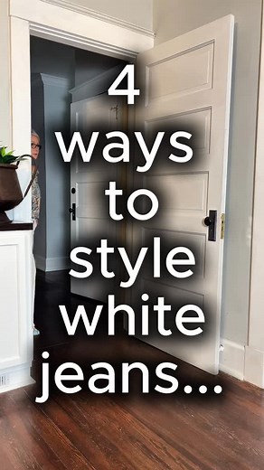 3.2K reactions · 62 shares | Embrace the versatility of white jeans! ✨ They aren’t just a wardrobe staple; they’re a statement of your style.  Pair them with bold colors and striking accessories to showcase your unique flair! ☀️Remember, fashion is what you make it!  . . #over50styletips Fashionista #Confidence #WhiteJeans #50andfabulous #styleinspo | Penelope J Cotton Cope | Facebook