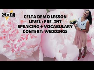 How to teach a speaking lesson? | CELTA Online Demo Lesson | Pre-Intermediate | ESL