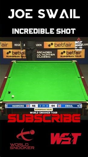 1 in 10000 chance couldn't do this again Intense Decider Hawkins vs Swail #snooker #shorts