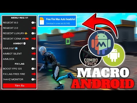 Macroandroid Free Fire Ob54 | Macro ff Android ob54 ☠️🎯 Tutorial | Macro Droid New Headshot Script 📂