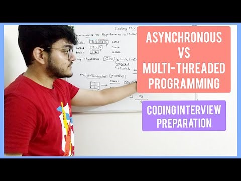 Asynchronous Vs Multi-Threaded Programming | Coding Interview Preparation
