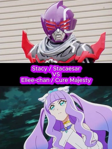 Stacaesar (Kikai Sentai Zenkaiger, Super Sentai) VS Cure Majesty (Hirogaru Sky Precure)